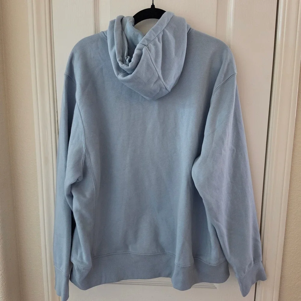 All In Motion Active Comfort Mens Fleece Pullover Hoodie Blue Gray Large NWT
